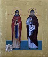 Святая преподобная Аполлинария и святой Кирилл